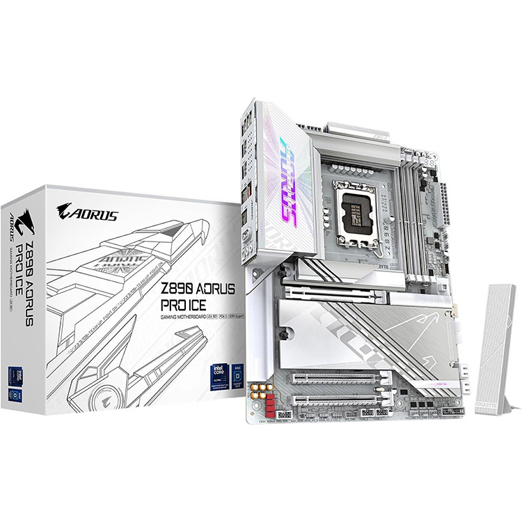 خرید Gigabyte Z890 Aorus Pro Ice AMX Gaming Motherboard - Intel Chipset